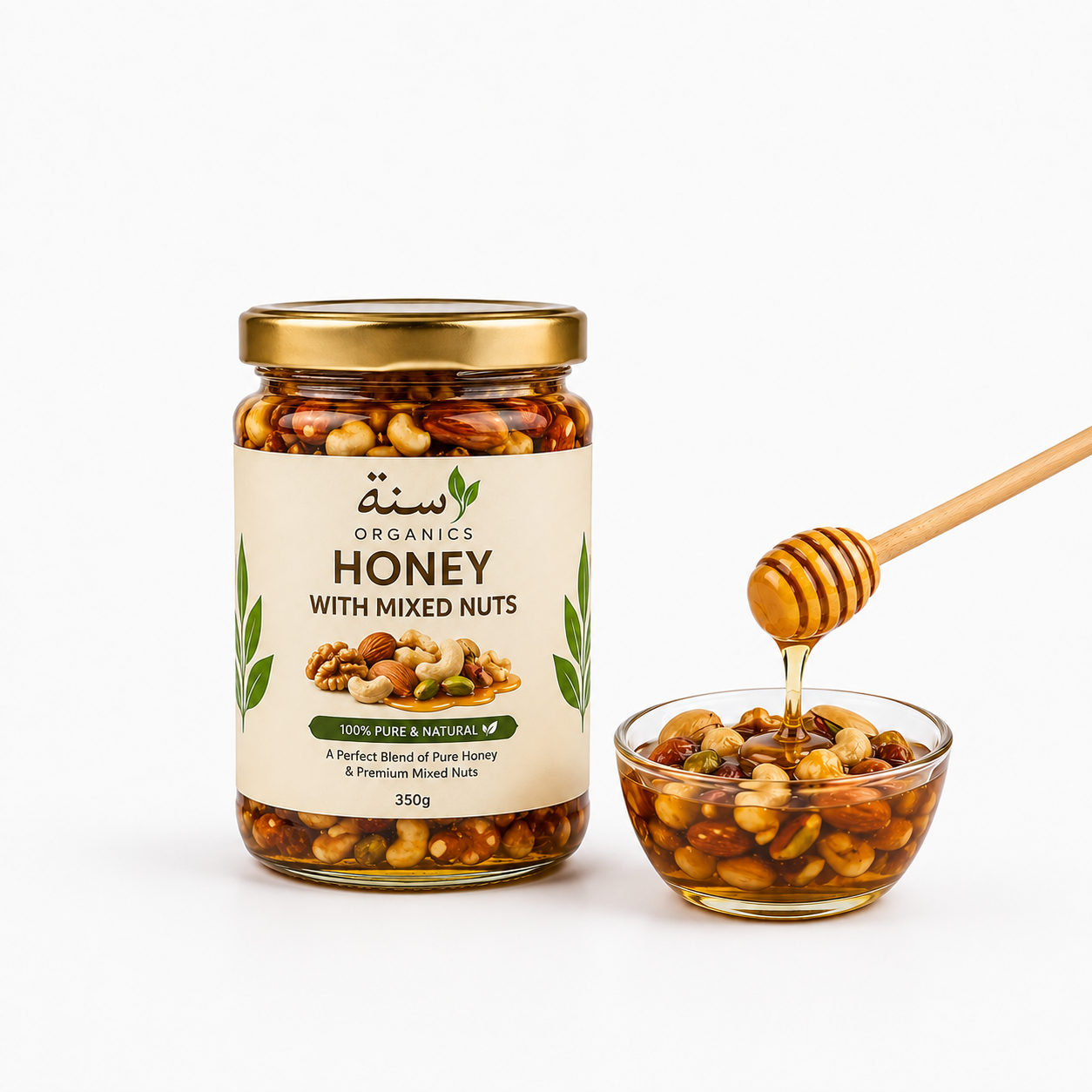 Honey with Mixed Nuts | 100% Pure Honey | Premium Dry Fruits Blend