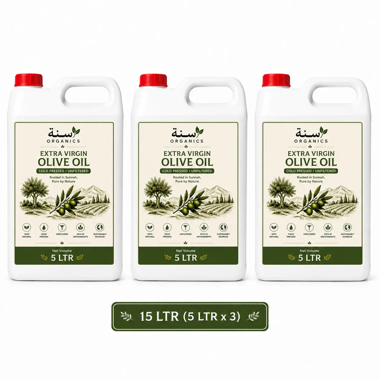 Extra Virgin Olive Oil — Cold Pressed & Unfiltered