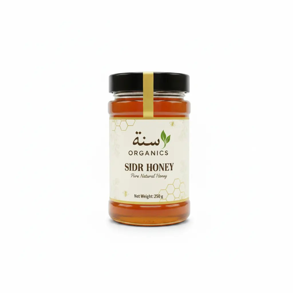 Pure natural organic honey in glass bottle — Sunnah Organics Pakistan