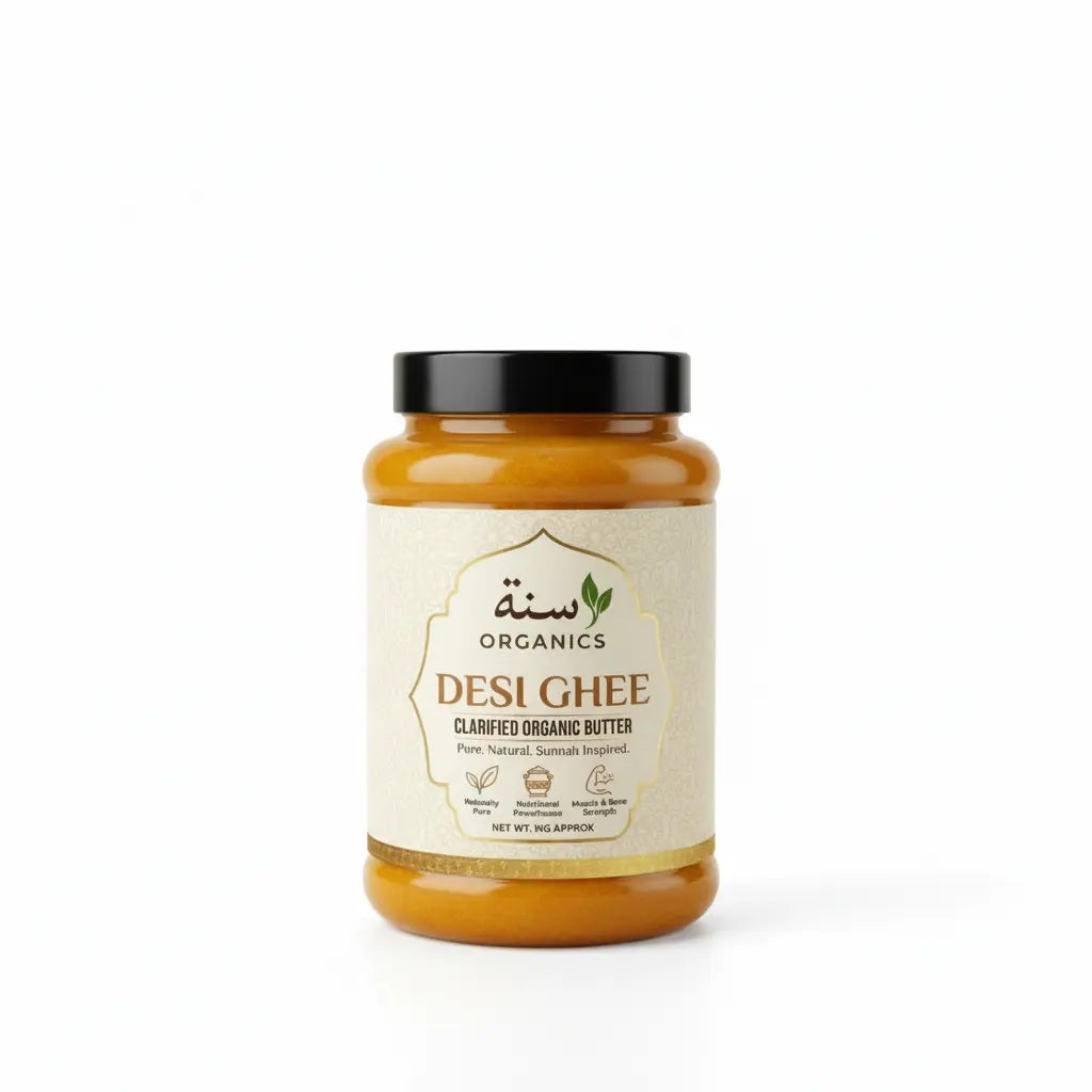 Pure organic cow desi ghee container — Sunnah Organics Pakistan