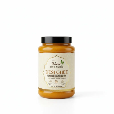 Pure organic cow desi ghee container — Sunnah Organics Pakistan