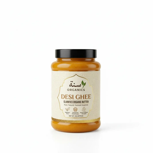 Pure organic cow desi ghee container — Sunnah Organics Pakistan